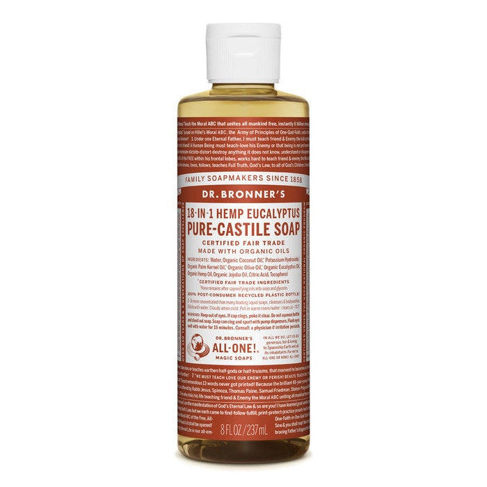 Dr Bronner's Pure Castile Soap Eucalyptus 237ml