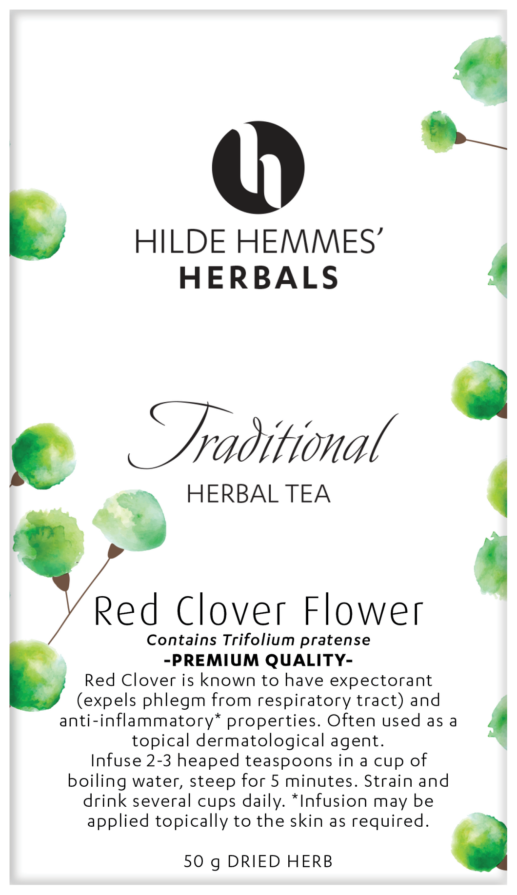 Hilde Hemmes Red Clover Flower 50g