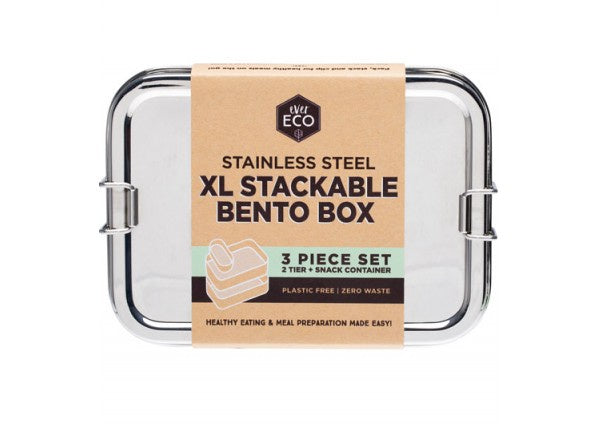 Ever Eco Stackable Bento Box 3 Piece Set