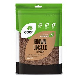Lotus Organic Brown Linseed/ Flaxseed 500g