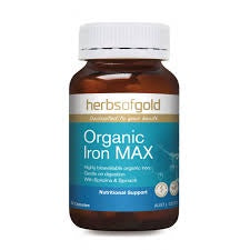 Herbs of Gold Organic Iron Max 30 caps