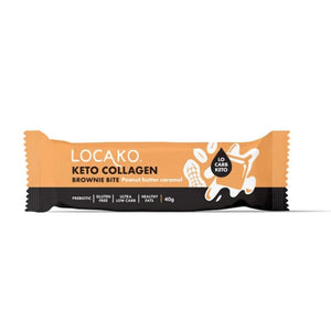 Locako Keto Collagen Brownie Bite Peanut Butter 40g