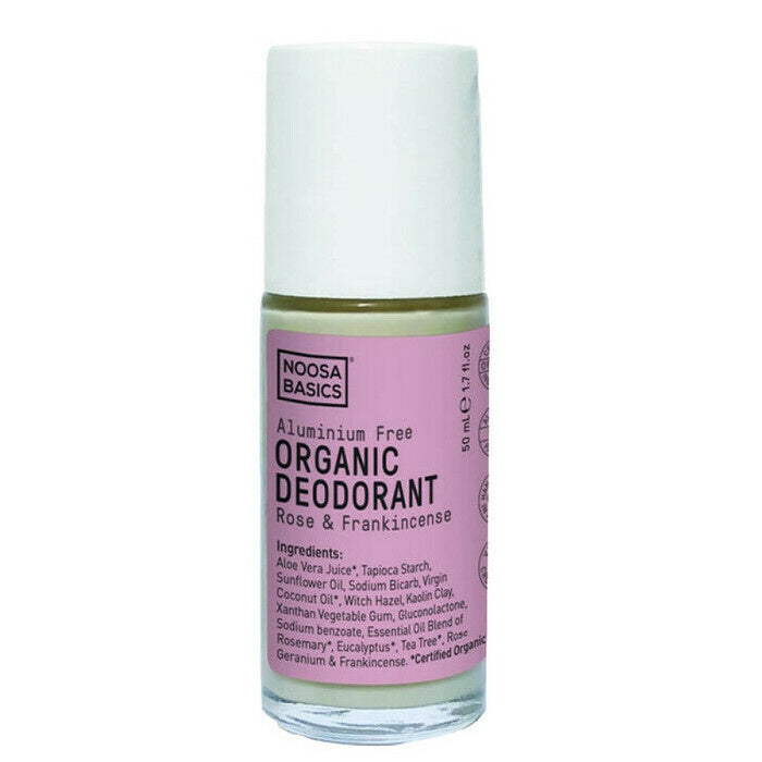 Noosa Basics Deodorant Roll On Rose & Frankincense 50ml