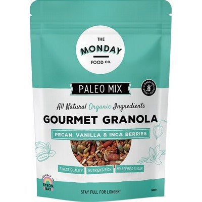 The Monday Food Co. Paleo Granola Pecan, Vanilla & Inca Berries 300g
