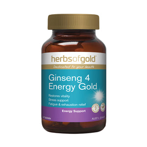 Herbs of Gold Ginseng 4 Energy Gold 30 tablets