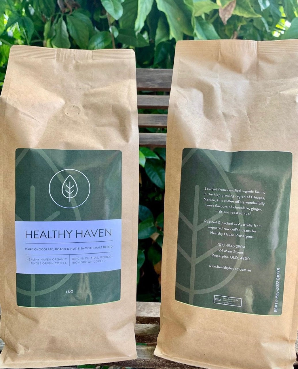 Healthy Haven Organic Coffee Beans 1kg
