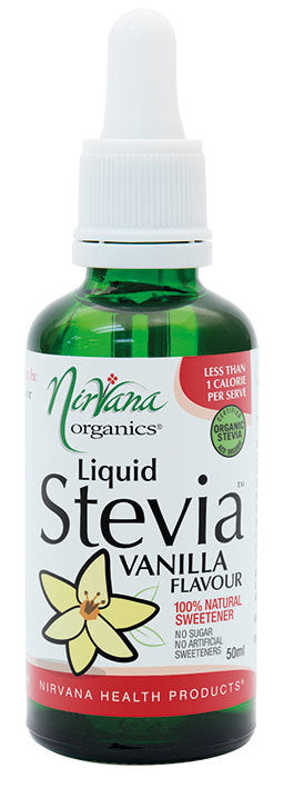 Nirvana Organic Stevia Liquid Vanilla 50ml
