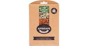 Apiwraps Reusable Beeswax Kitchen Wrap Kitchen Basics x 3