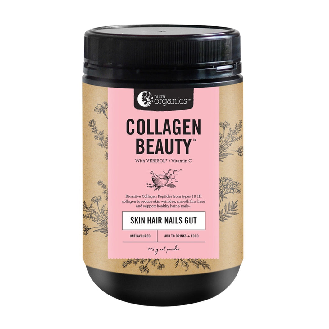 Nutra Organics Collagen Beauty Verisol + Vit C (Skin Hair Nails Gut) 450g