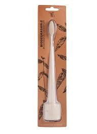 NFCO. Biodegradable Toothbrush & Stand - Ivory