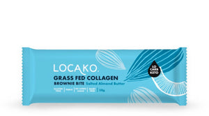 Locako Grass Fed Collagen Brownie Bite Salted Almond Butter 38g