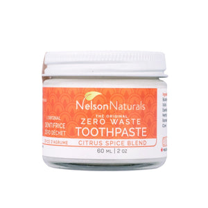 Nelson Naturals Inc Zero Waste Toothpaste Citrus Spice 60ml