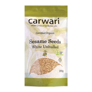 Carwari Sesame Seeds White Unhulled 200g