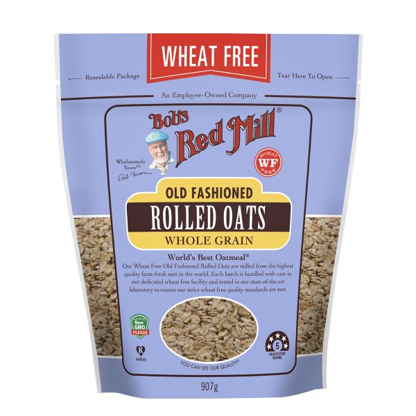 Bob's Red Mill Rolled Oats Pure Wheat Free 907g