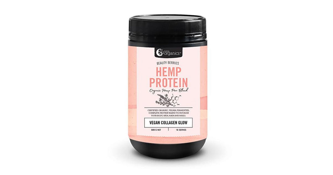 Nutra Organics Hemp Protein Beauty Berries Vegan Collagen Glow 500g