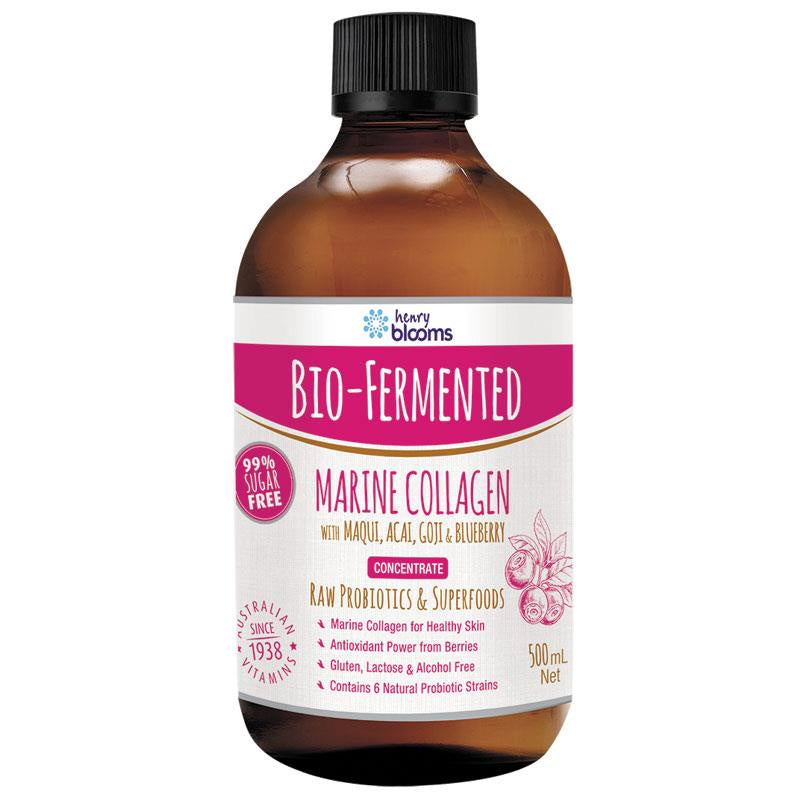 Henry Blooms Bio-Fermented Marine Collagen 500ml