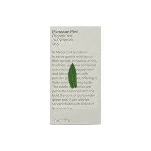 Love Tea Organic Moroccan Mint 20 pyramid teabags