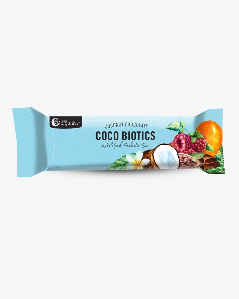 Nutra Organics Coconut Chocolate Probiotic Bar 45g
