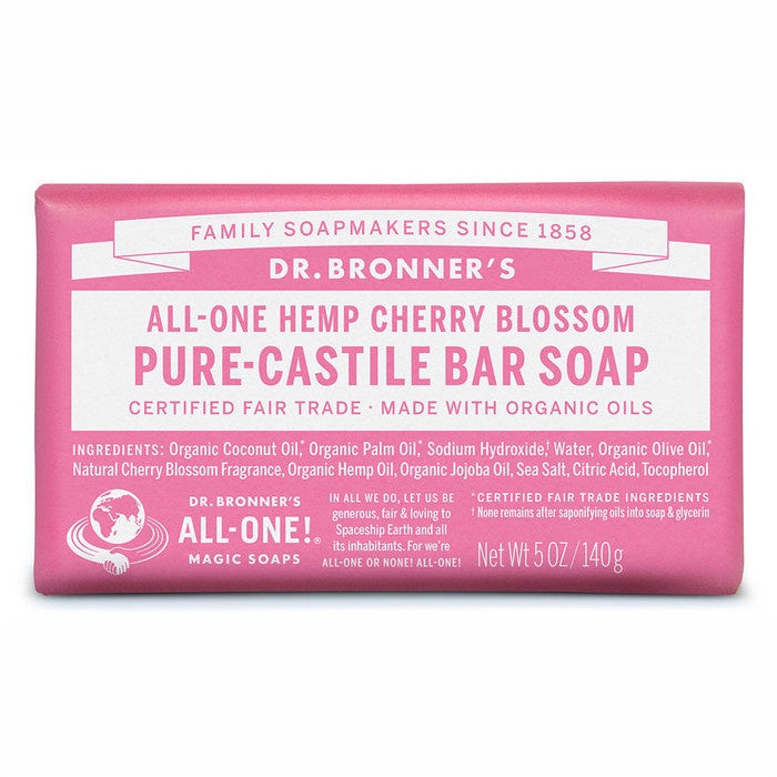 Dr Bronner's Pure Castile Soap Bar Cherry Blossom 140g