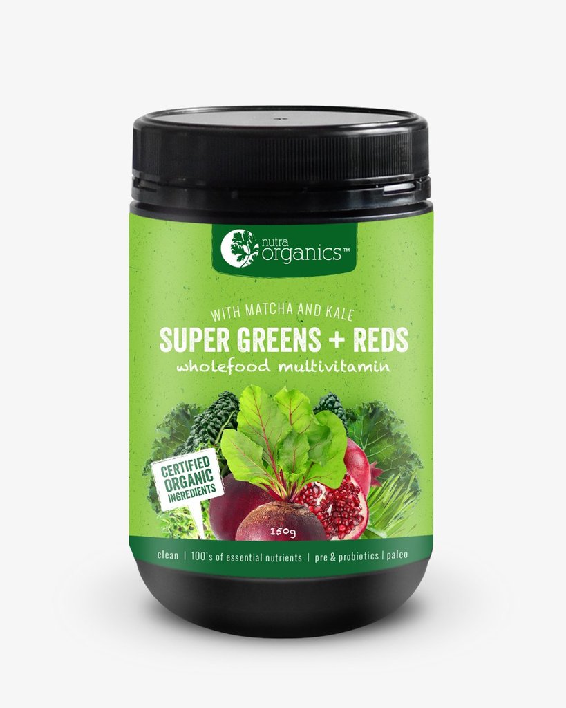 Nutra Organics Super Greens + Reds 300g